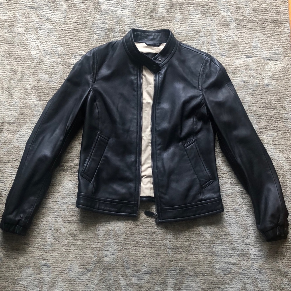 Coach Women’s Leather Moto Jacket